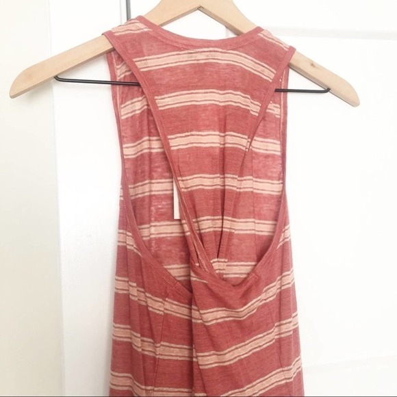 JOIE Tropic Red Striped 100% Linen Brellen Sleevelss Maxi Dress Size Small NEW - Picture 8 of 11